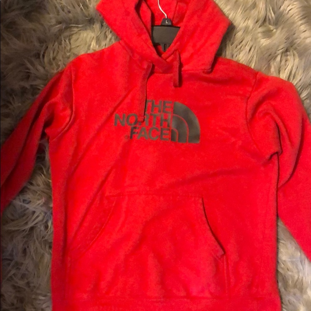 Red The North Face Hoodie